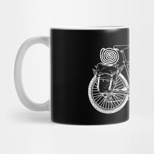 Illustration of mountain bike Mug